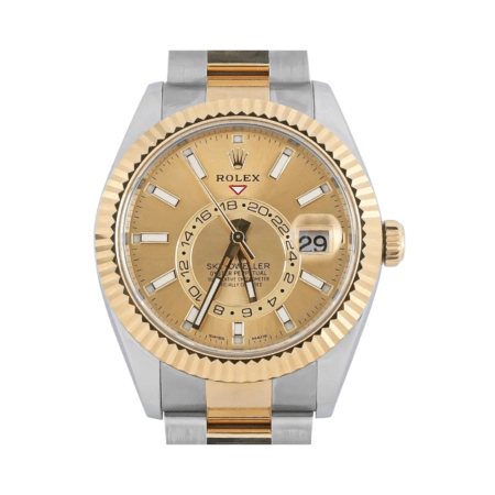 Rolex Sky-Dweller Stainless Steel and Yellow Gold Champagne Dial 326933