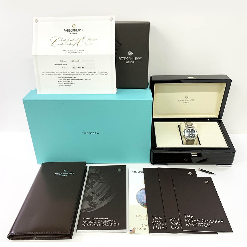 Patek Philippe Nautilus Annual Calendar Moon Phases Stainless Steel with Blue Tiffany Dial 5726/1A‐014 - Image 3