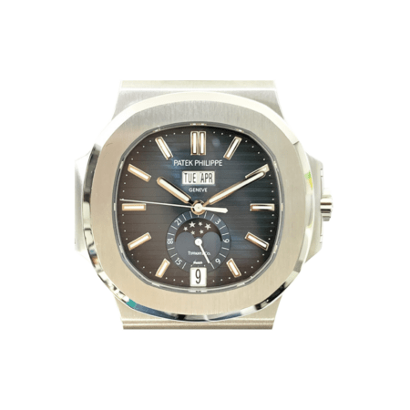 Patek Philippe Nautilus Annual Calendar Moon Phases Stainless Steel with Blue Tiffany Dial 5726/1A‐014