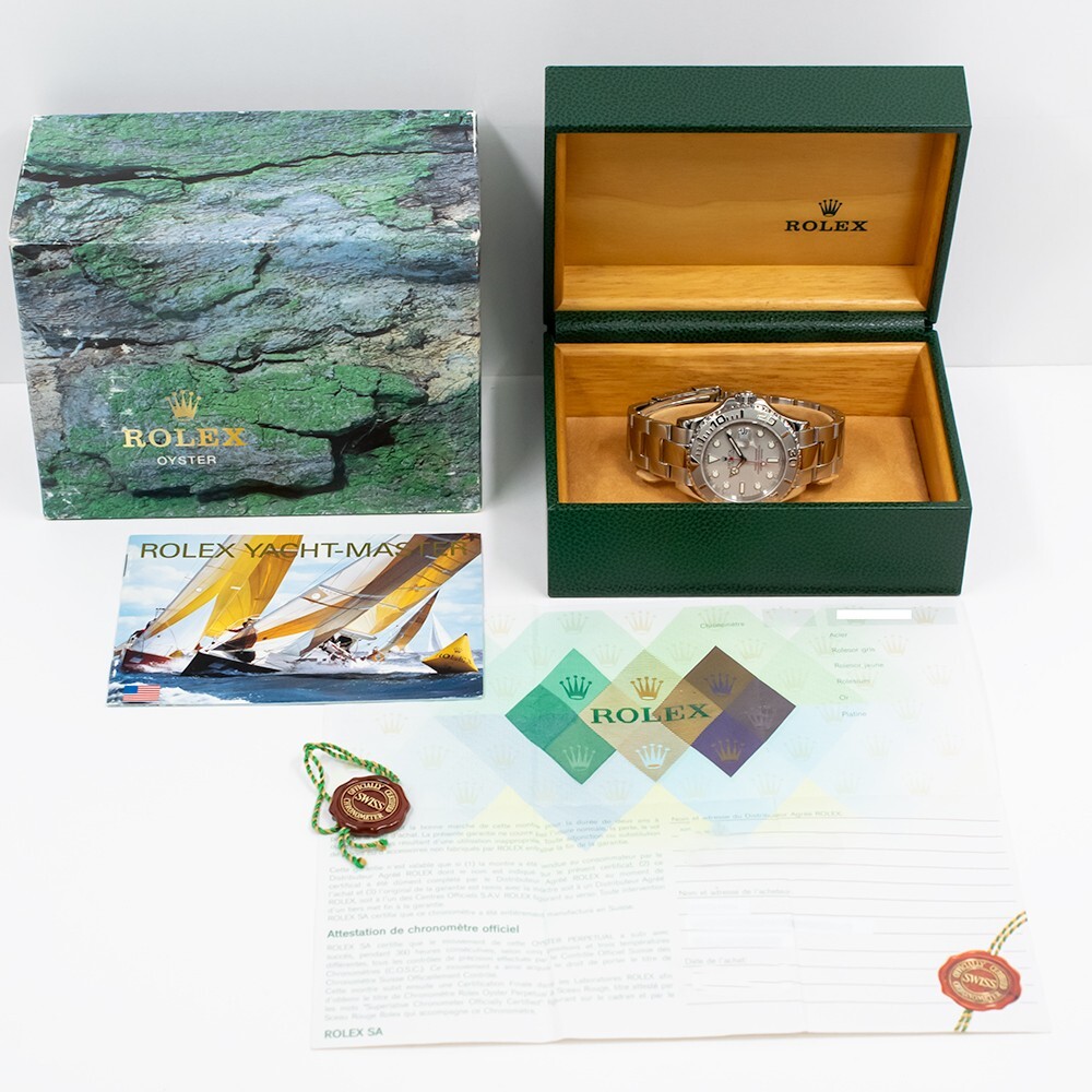 Rolex Yacht-Master 40 Stainless Steel Platinum Dial 16622
