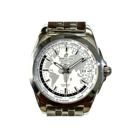 Breitling Galactic Unitime Stainless Steel White Dial WB3510U0/A777/375A