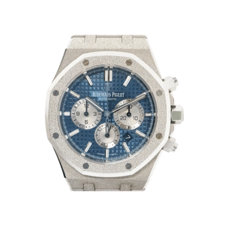 Audemars Piguet Royal Oak Chronograph Frosted Limited Edition 70 White Gold Blue Dial 26331BC.GG.1224BC.02