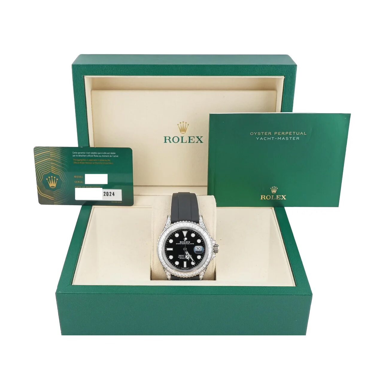 Rolex Yacht-Master White Gold Diamond Black Dial 226679TBR