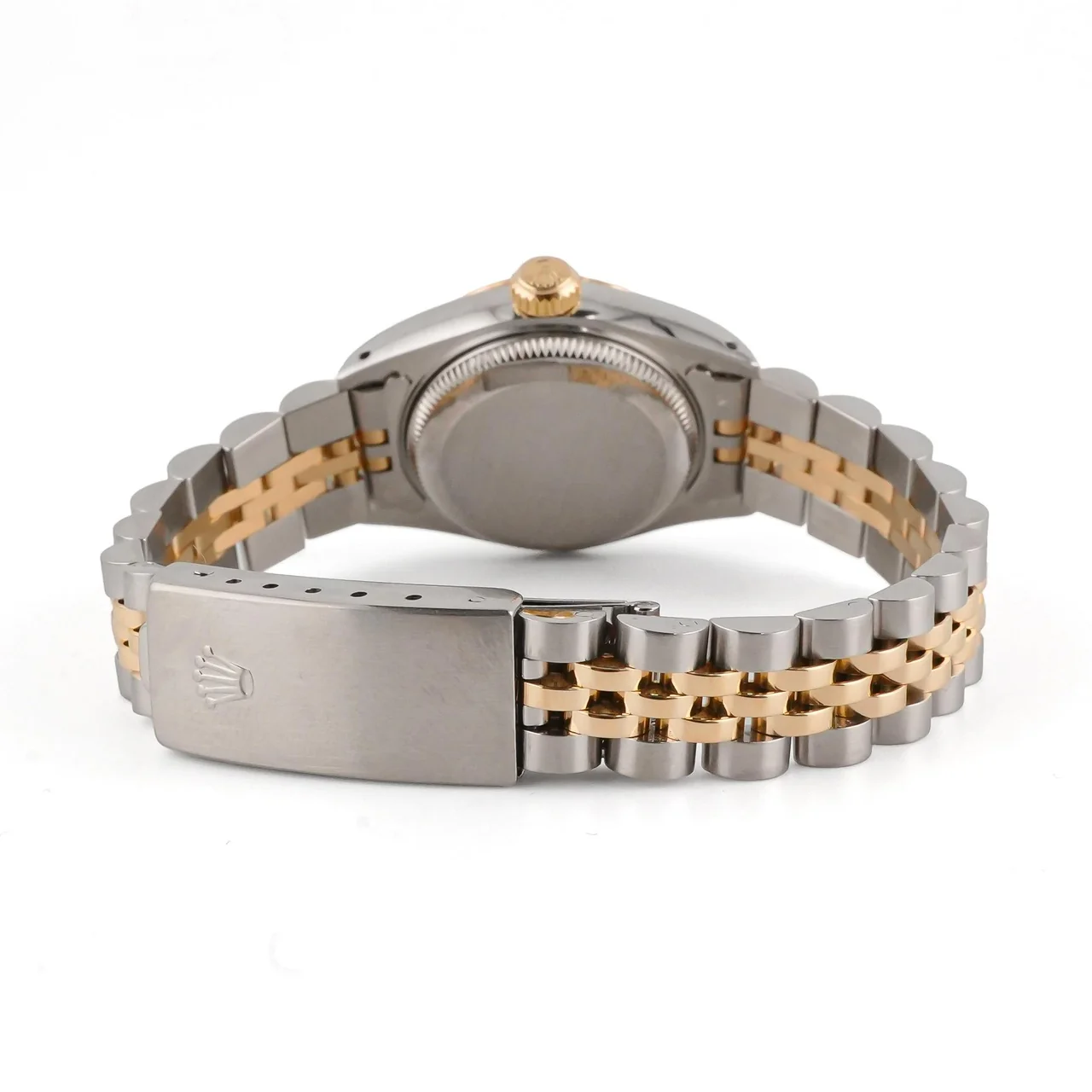 Rolex Lady-Datejust Stainless Steel and Yellow Gold Champagne Stick Dial 69173