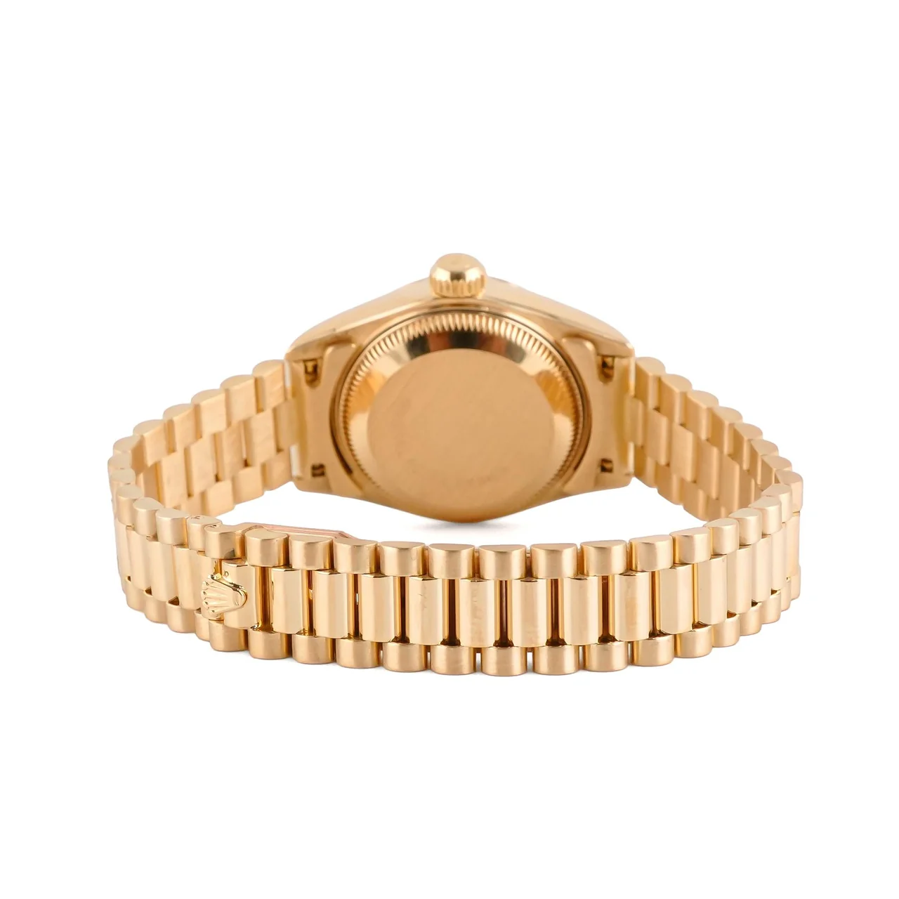 Rolex Lady-Datejust Yellow Gold Silver Diamond Dial 69178