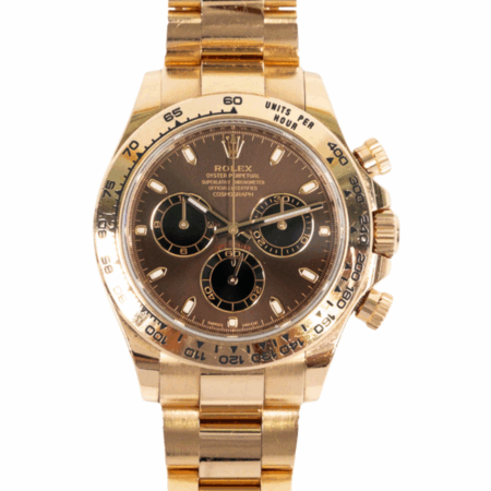 Rolex Daytona Rose Gold Chocolate Dial 116505 Bracelet