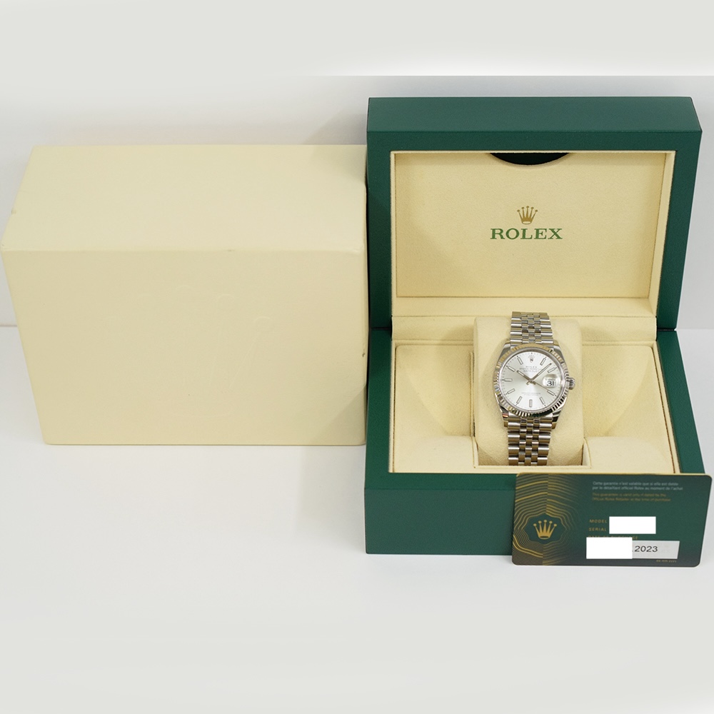 Rolex Datejust 36 Stainless Steel and White Gold Silver Dial 126234