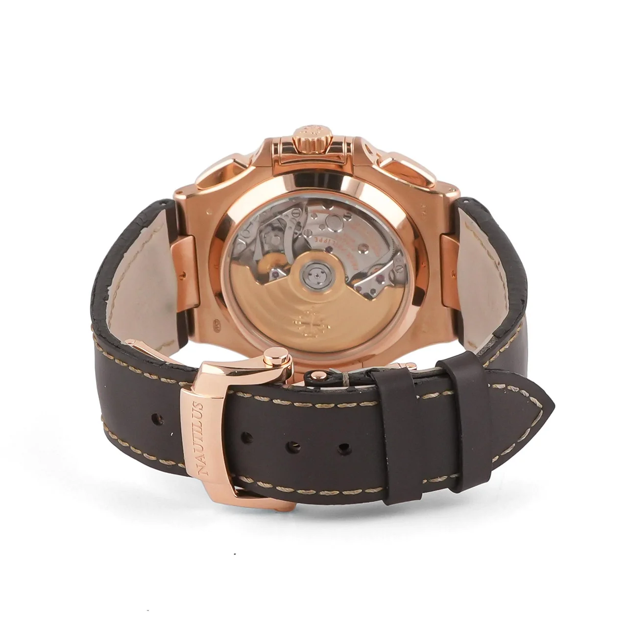 Patek Philippe Nautilus Chronograph Rose Gold Brown Dial 5980R-001