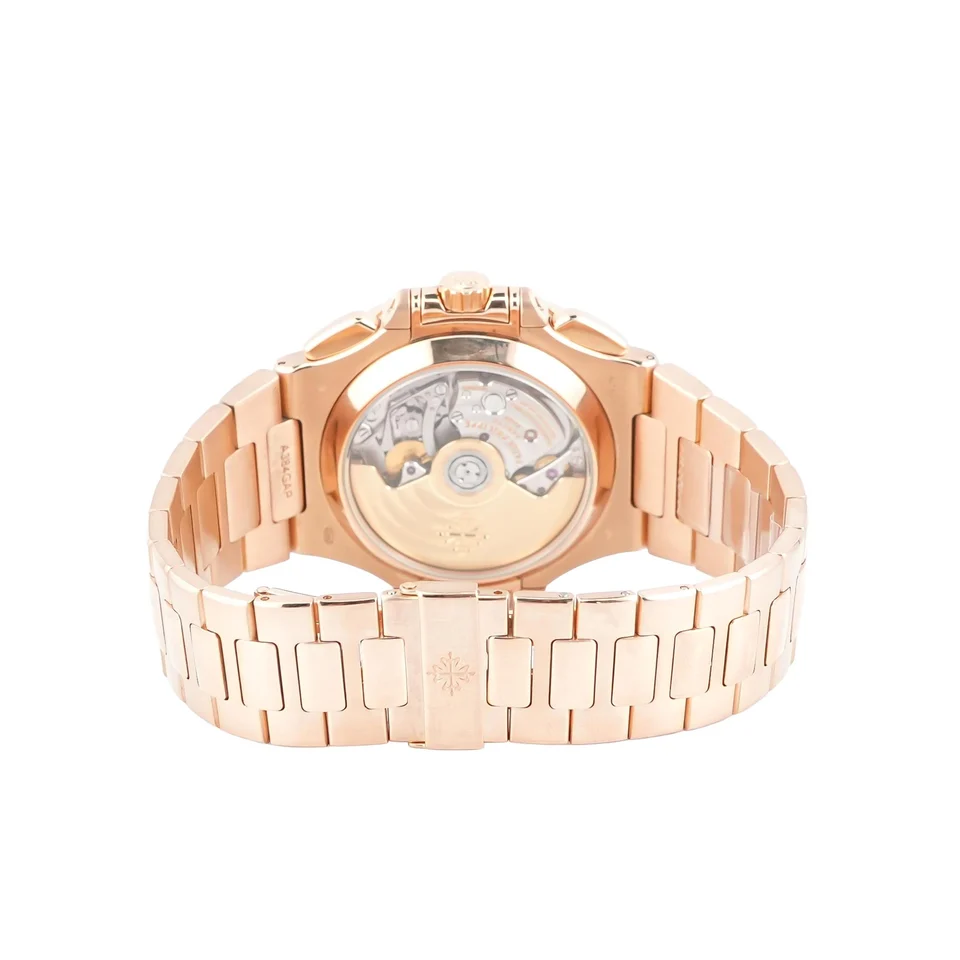 Patek Philippe Nautilus Chronograph Rose Gold Black Dial 5980/1R-001