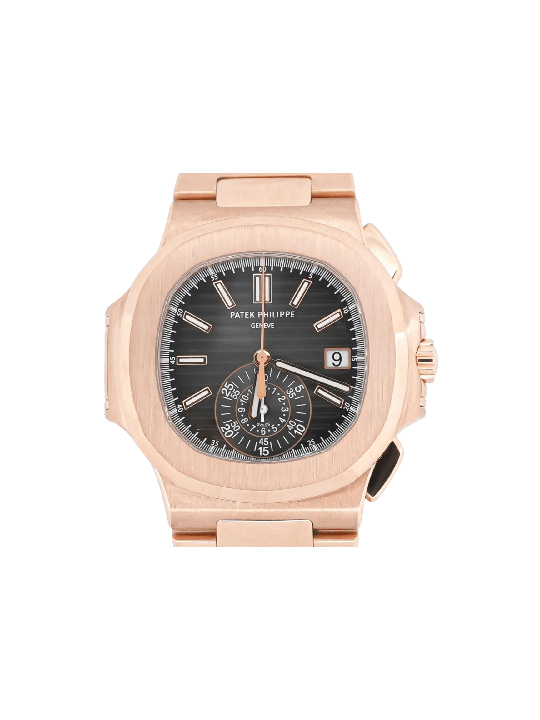 Patek Philippe Nautilus Chronograph Rose Gold Black Dial 5980/1R-001