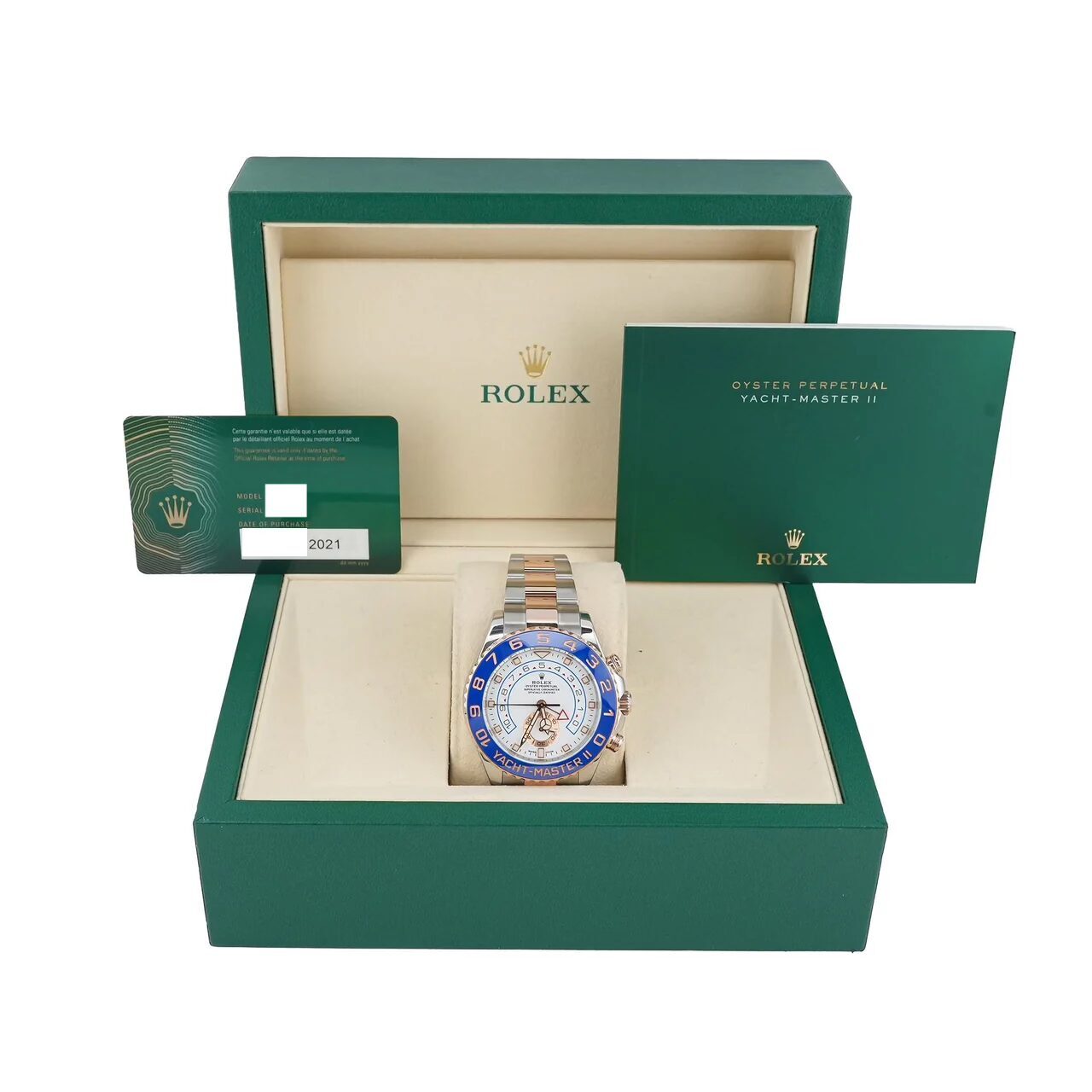 Rolex Yacht-Master II Stainless Steel and Rose Gold White Dial 116681