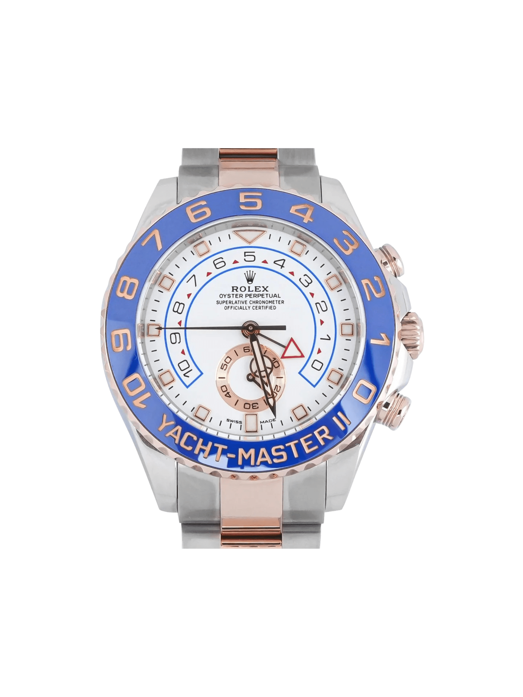 Rolex Yacht-Master II Stainless Steel and Rose Gold White Dial 116681
