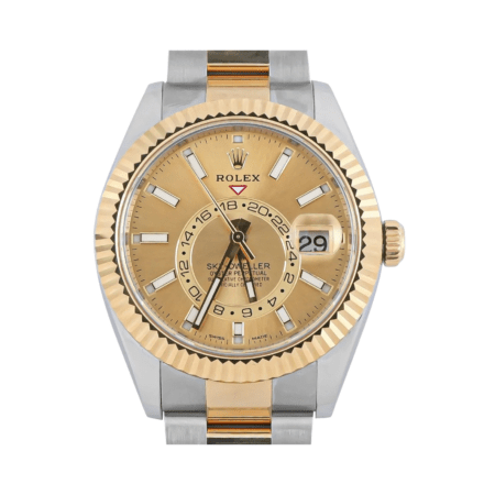 Rolex Sky-Dweller Stainless Steel and Yellow Gold Champagne Dial 326933