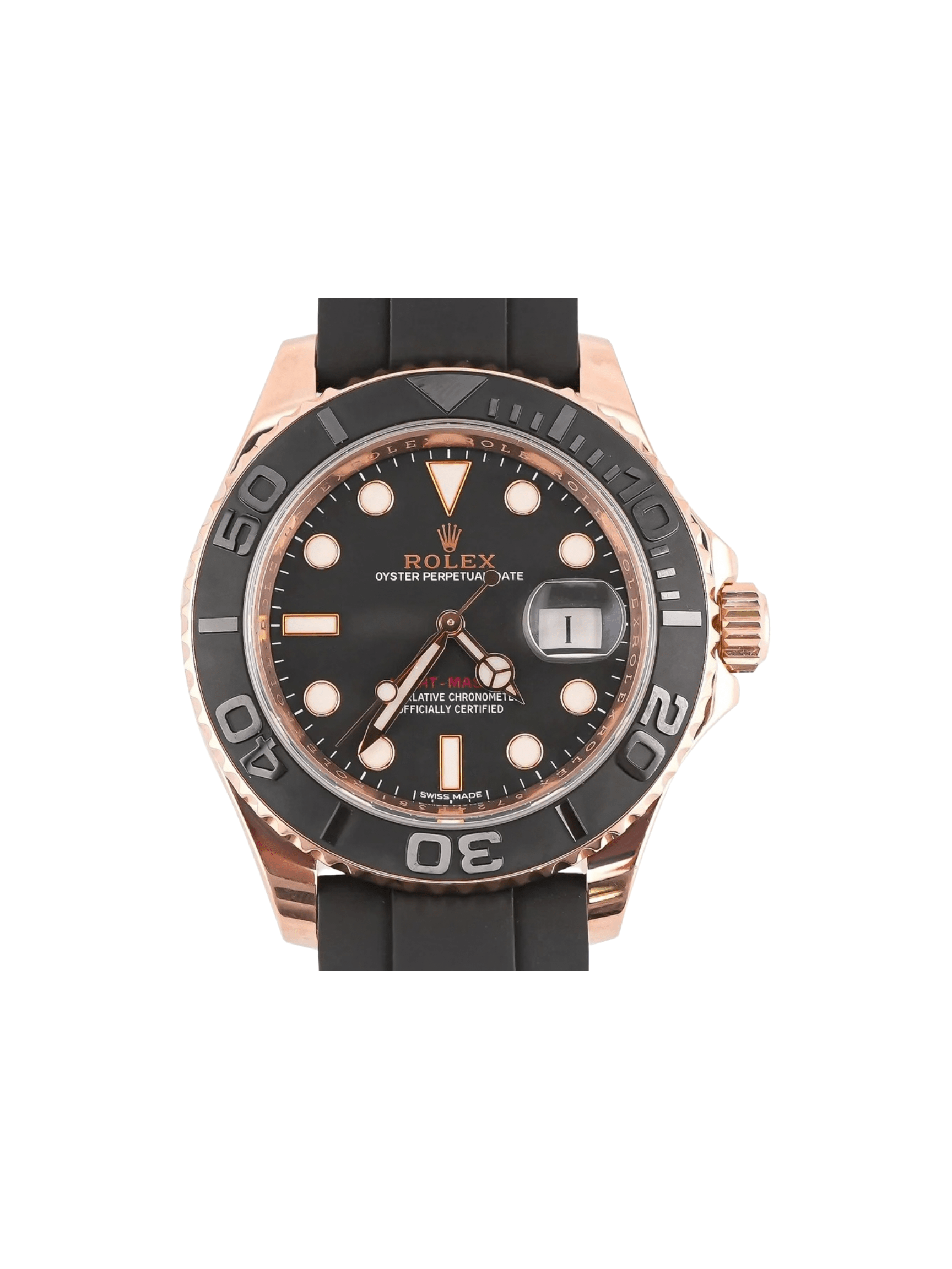 Rolex Yacht-Master 40 Rose Gold Black Dial 116655