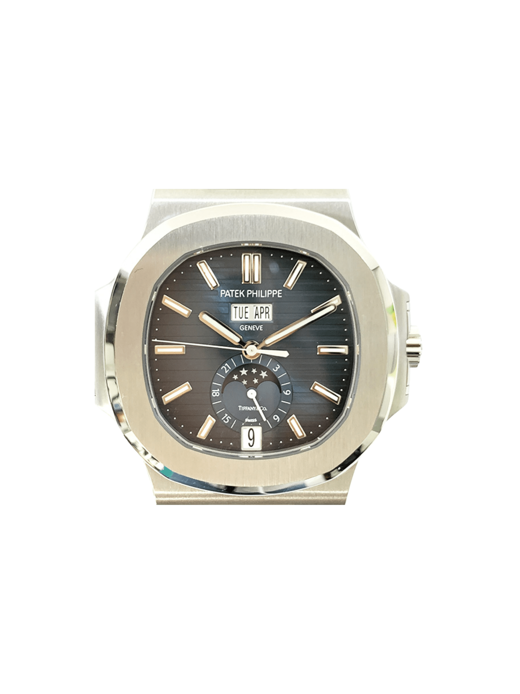Patek Philippe Nautilus Annual Calendar Moon Phases Stainless Steel with Blue Tiffany Dial 5726/1A‐014