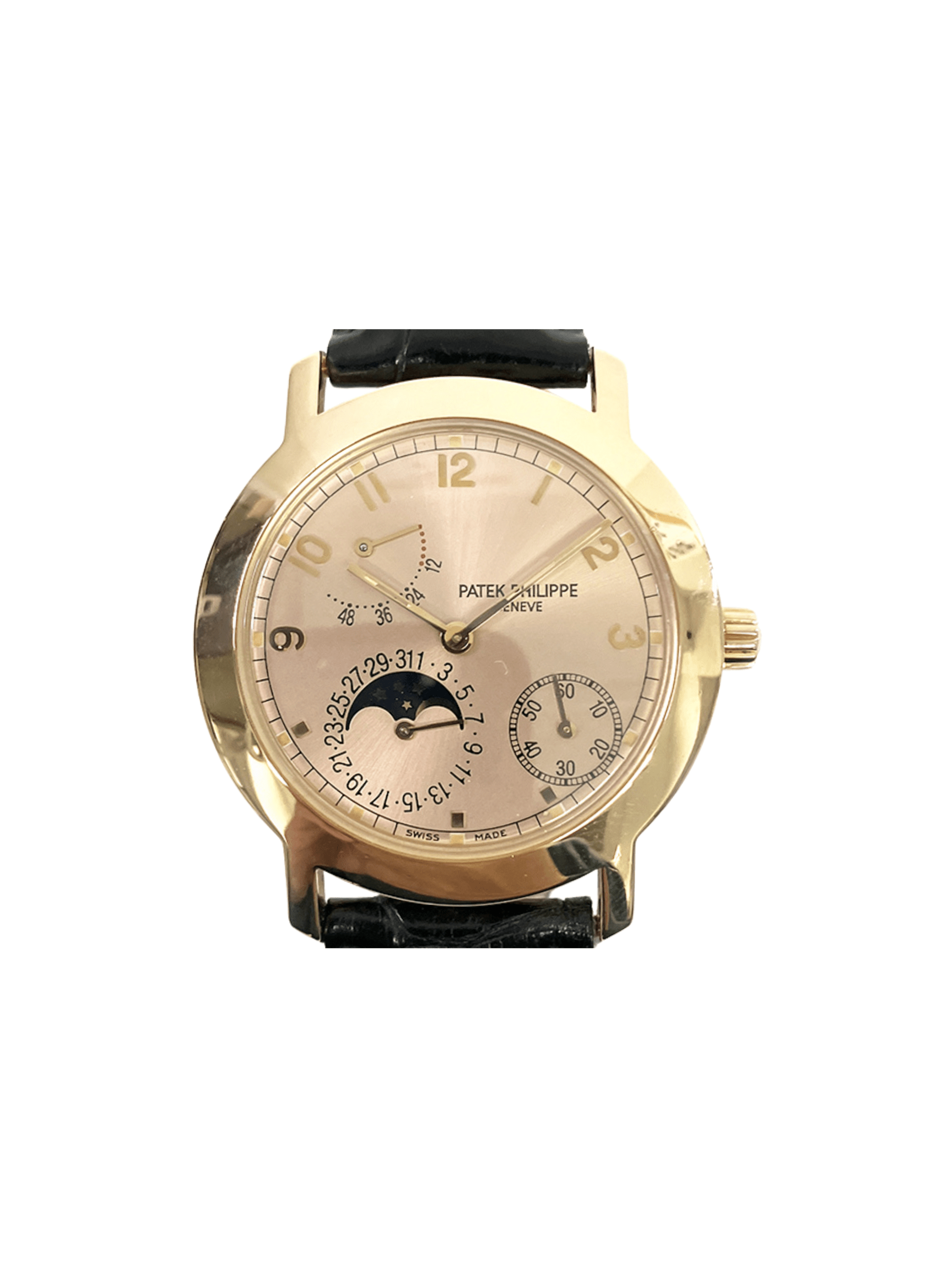 Patek Philippe Power Reserve Moon Phases Rose Gold Rose Dial 5055R-001