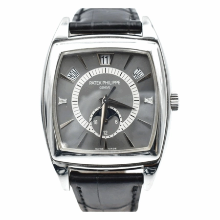 Patek Philippe Gondolo Calendario Platinum Grey Dial 5135P-001 Bracelet