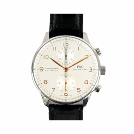 IWC Portuguese Chronograph Stainless Steel Silver Arabic Dial IW371445