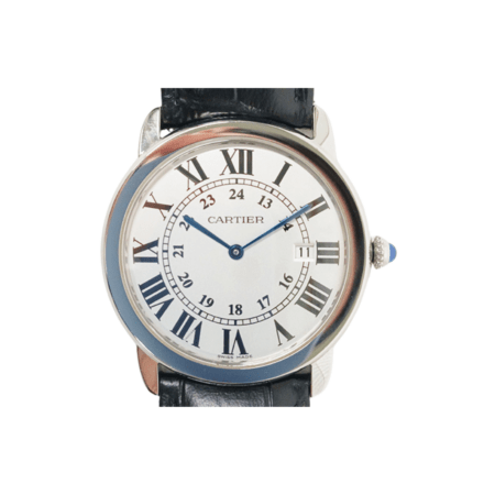 Cartier Ronde Solo Stainless Steel White Roman Dial W6700255