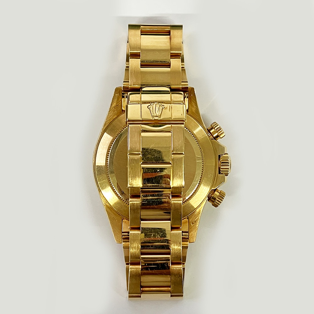 Rolex Daytona "Zenith Movement" Yellow Gold Black Diamond Dial 16528 - Image 2