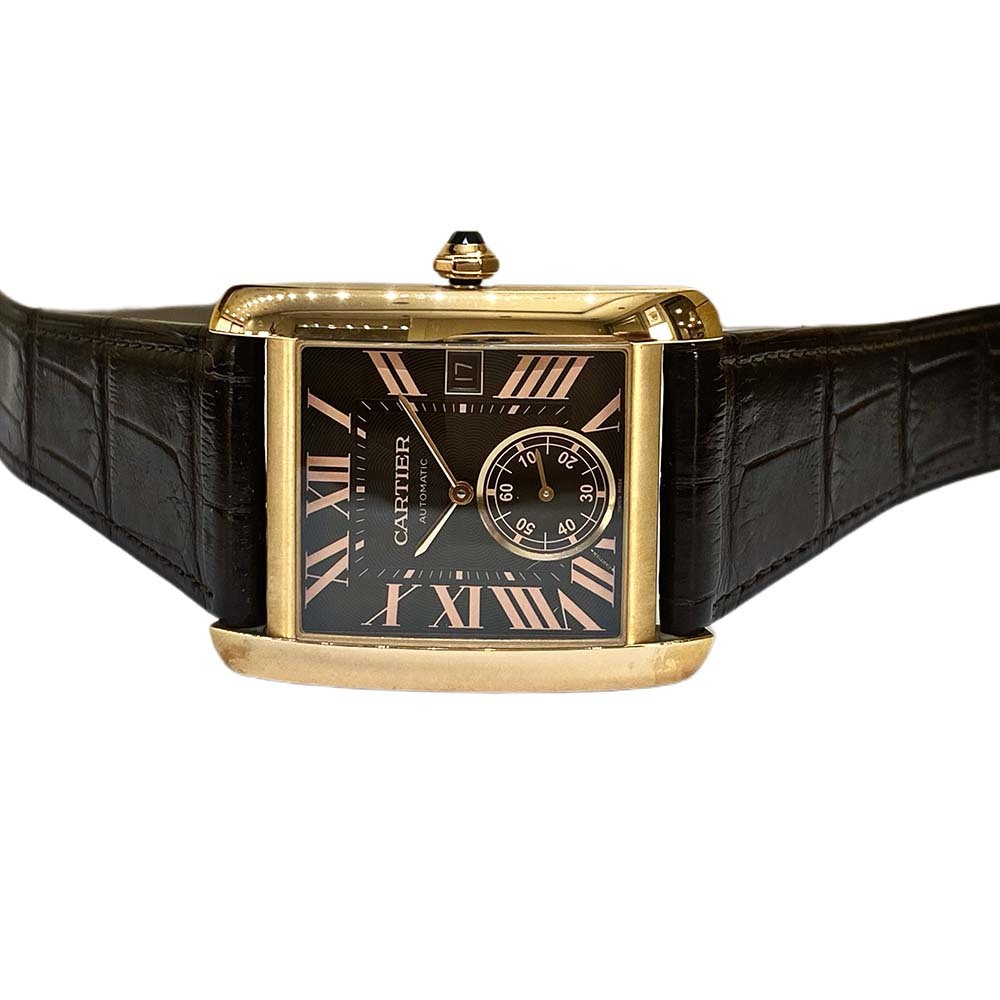 Cartier Tank Mc Rose Gold Brown Roman Dial W5330002 - Image 2