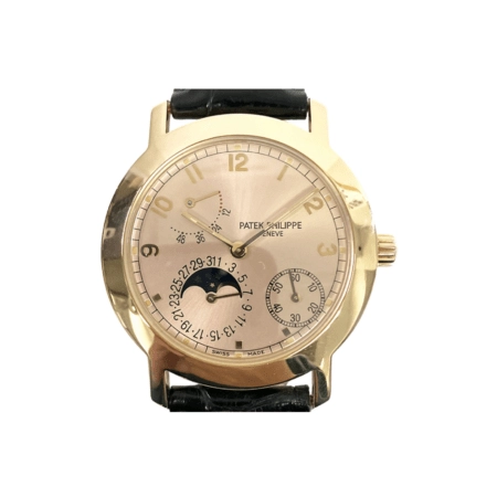 Patek Philippe Power Reserve Moon Phases Rose Gold Rose Dial 5055R-001