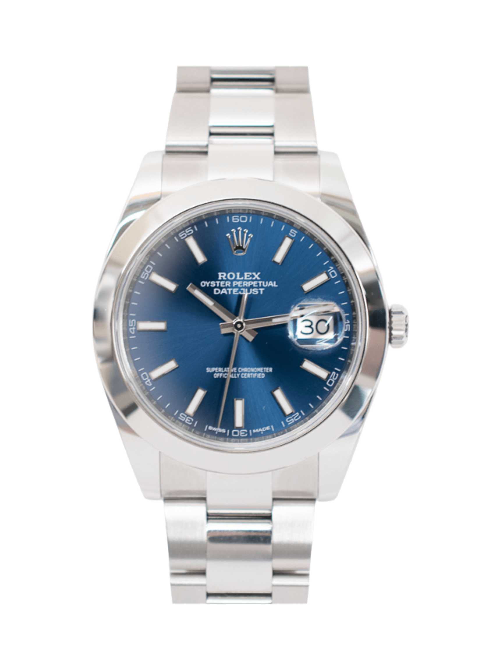 Rolex Datejust 41 Stainless Steel Blue Dial 126300 Bracelet