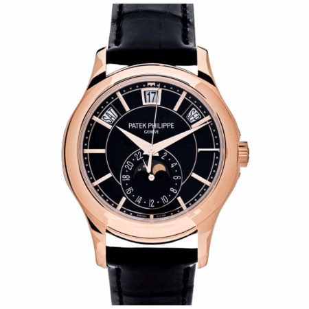 Patek Philippe Annual Calendar Rose Gold Black Dial 5205R-010