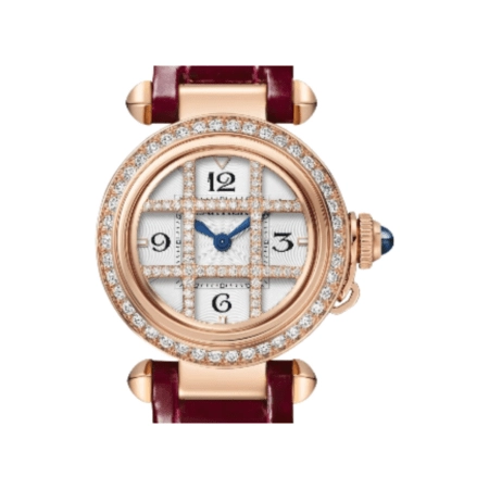 Cartier Pasha Diamond Bezel Rose Gold Ivory Dial WJPA0021