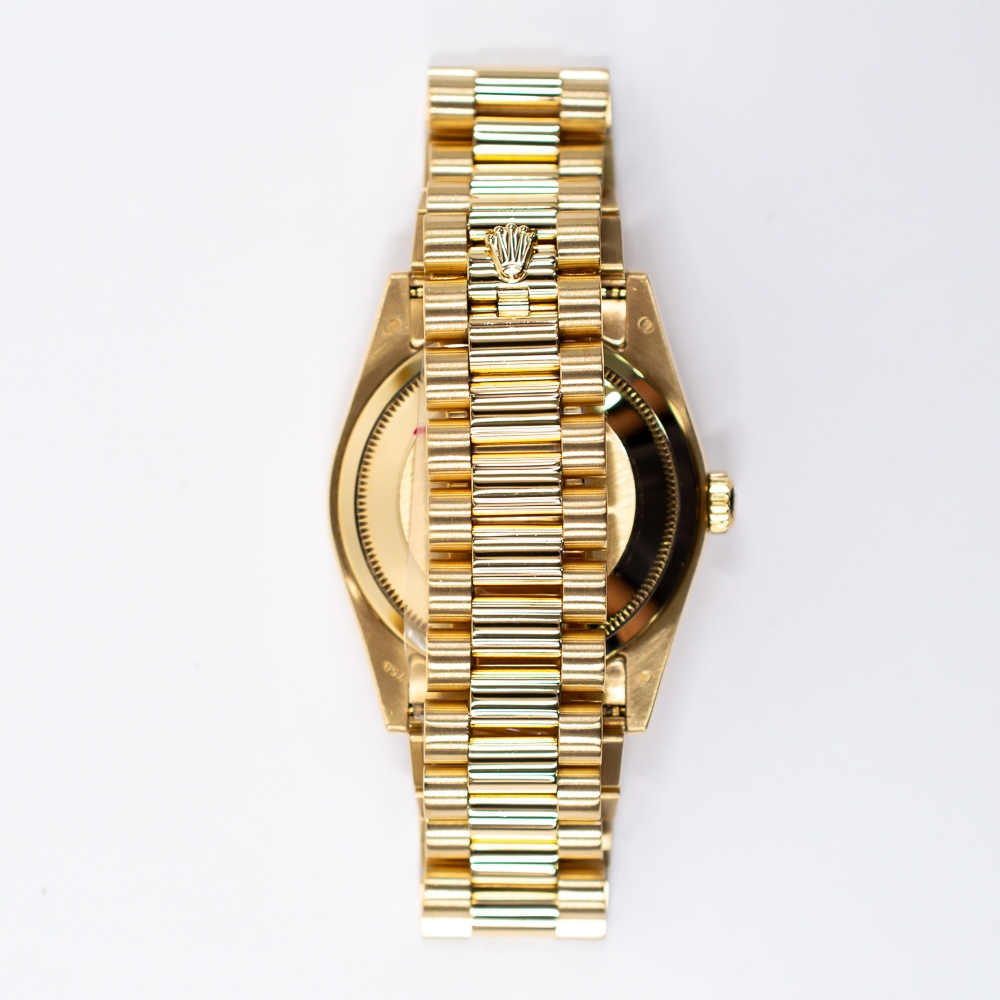 Rolex Day-Date "President" Yellow Gold Pave Diamond Dial 118238