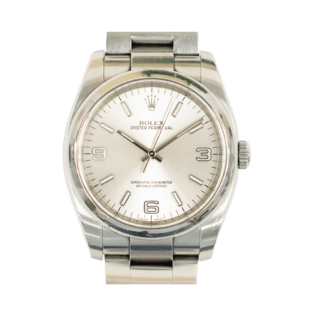 Rolex Oyster Perpetual 36Stainless Steel Silver Arabic Dial 116000
