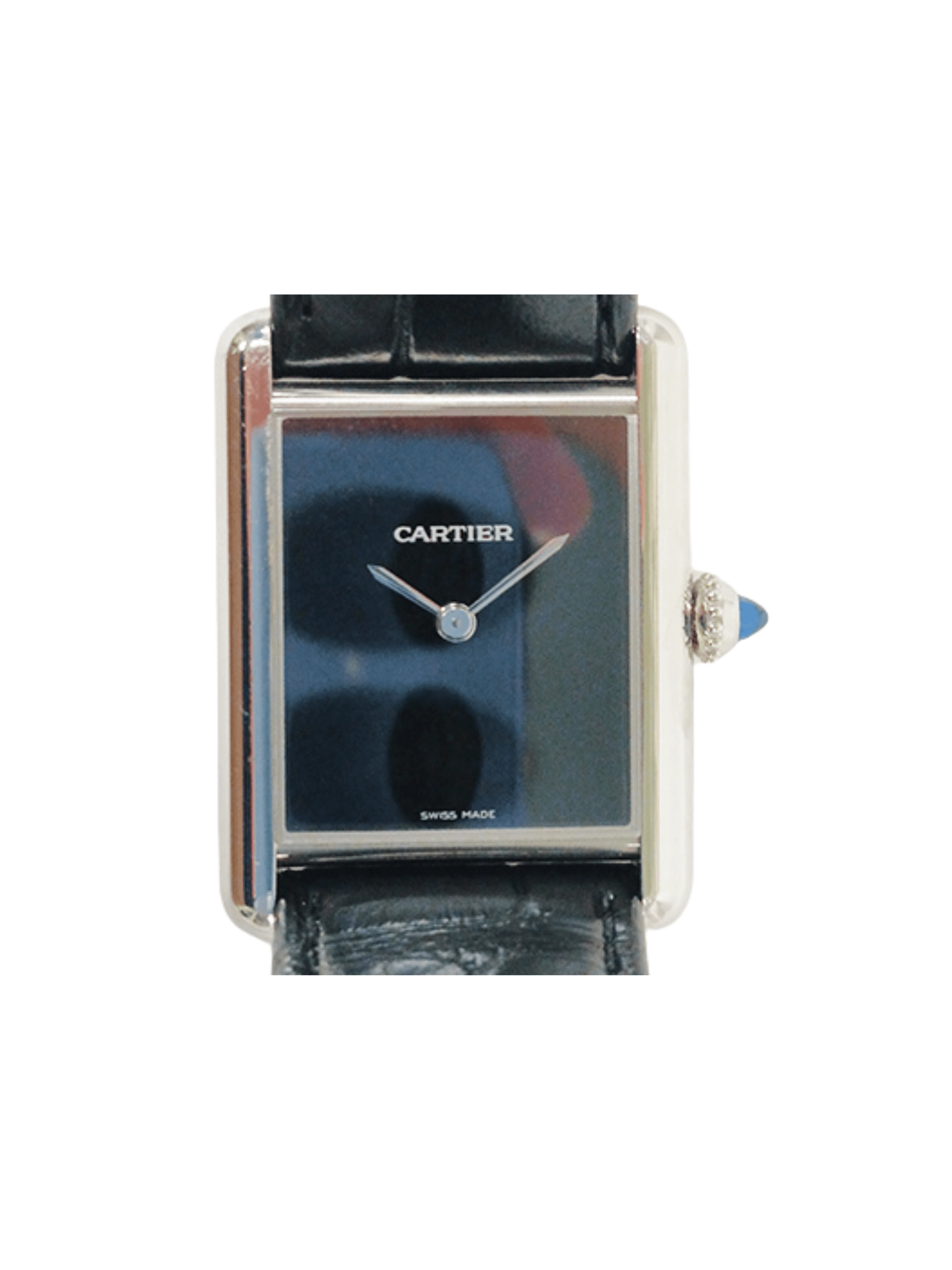 Cartier Tank Must Stainless Steel Black Dial WSTA0072