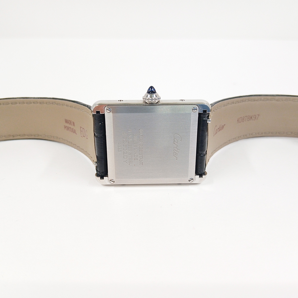 Cartier Tank Must Stainless Steel Black Dial WSTA0072