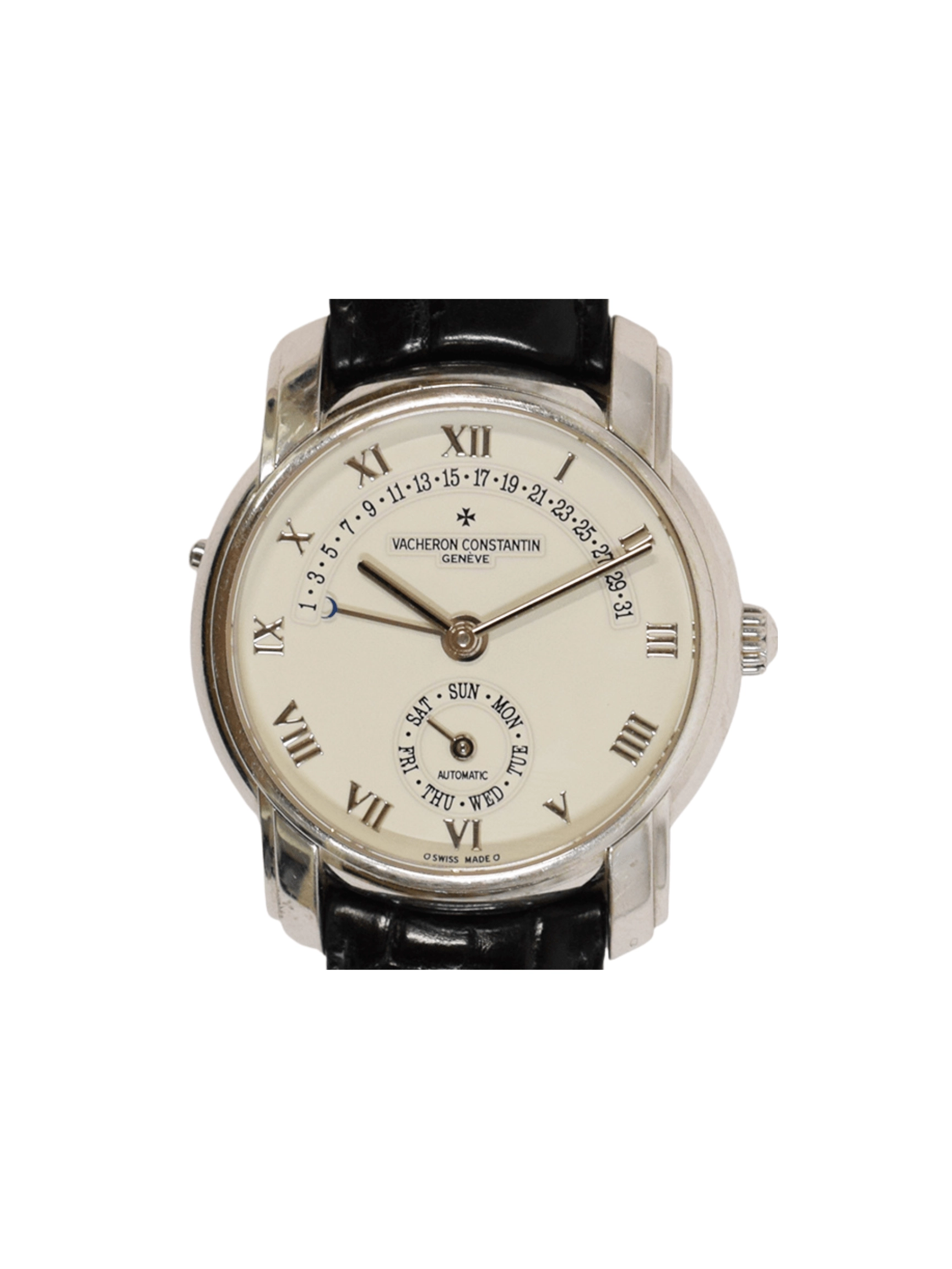 Vacheron Constantin 31 Day Retrograde 37mm White Gold White Roman Dial 47245/000G