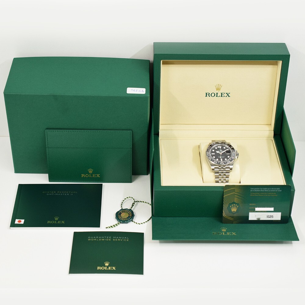 Rolex GMT-Master II "Bruce Wayne" Stainless Steel Black Dial 126710GRNR