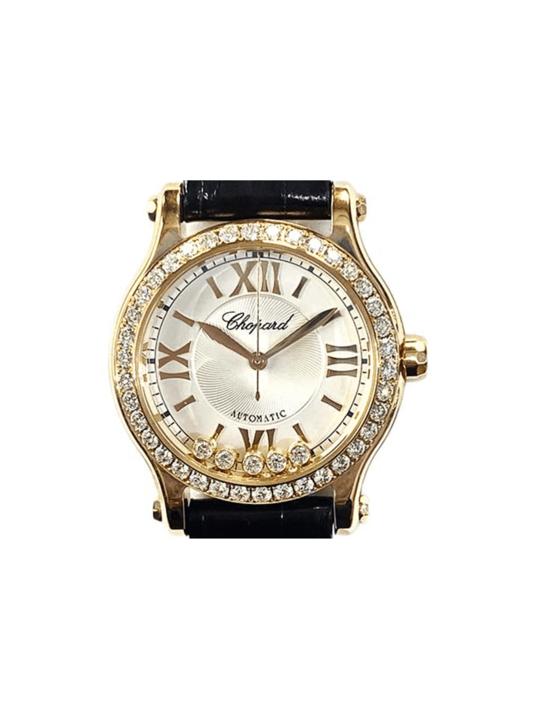 Chopard Happy Sport Rose Gold Silver Roman Dial 274893-5002