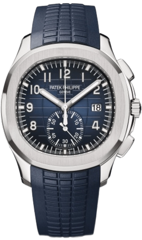 Patek Philippe Aquanaut 5968-001 Blue Dial White Gold 9517