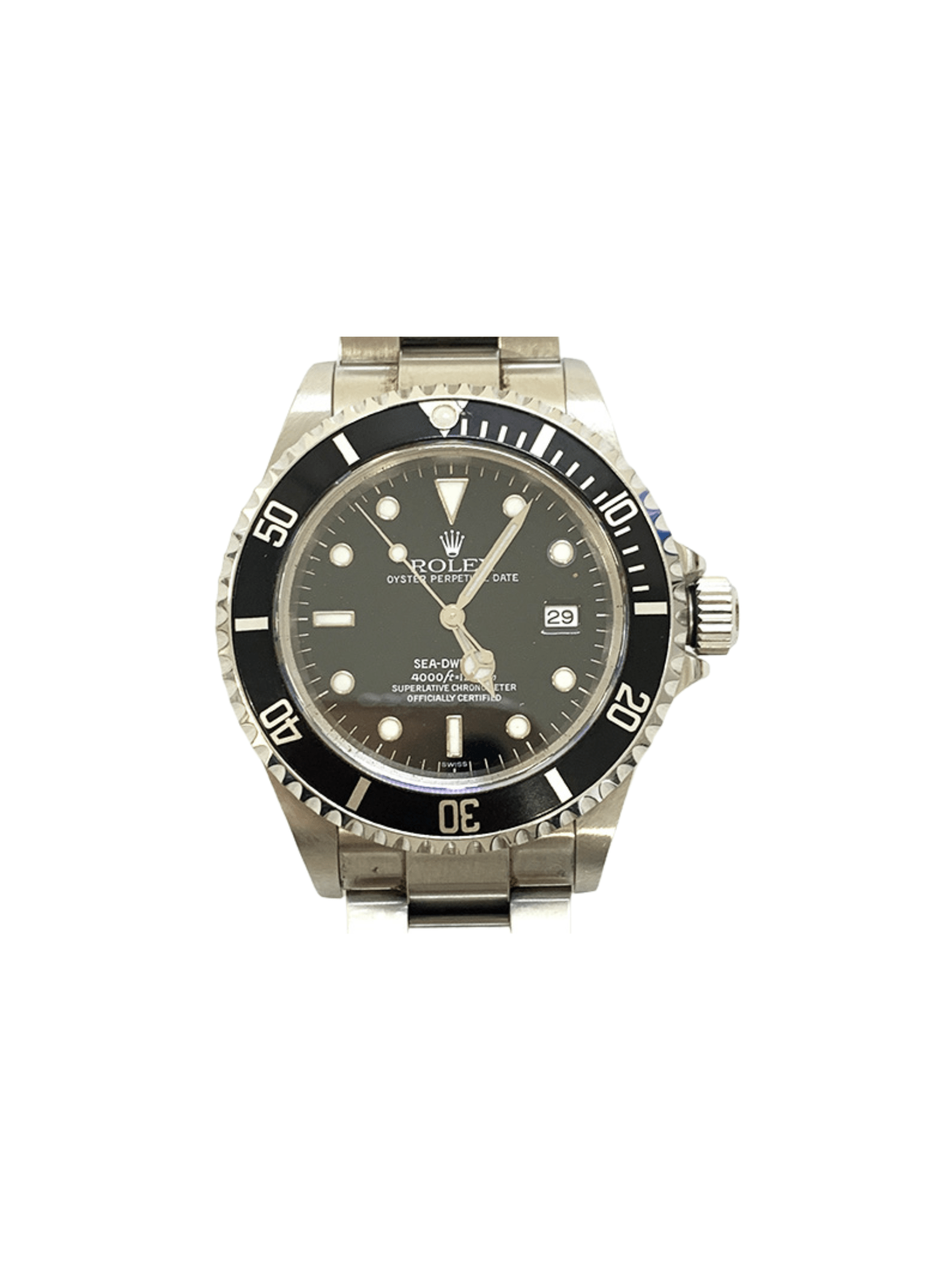 Rolex Sea-Dweller Aluminum Bezel Stainless Steel Black Dial 16600