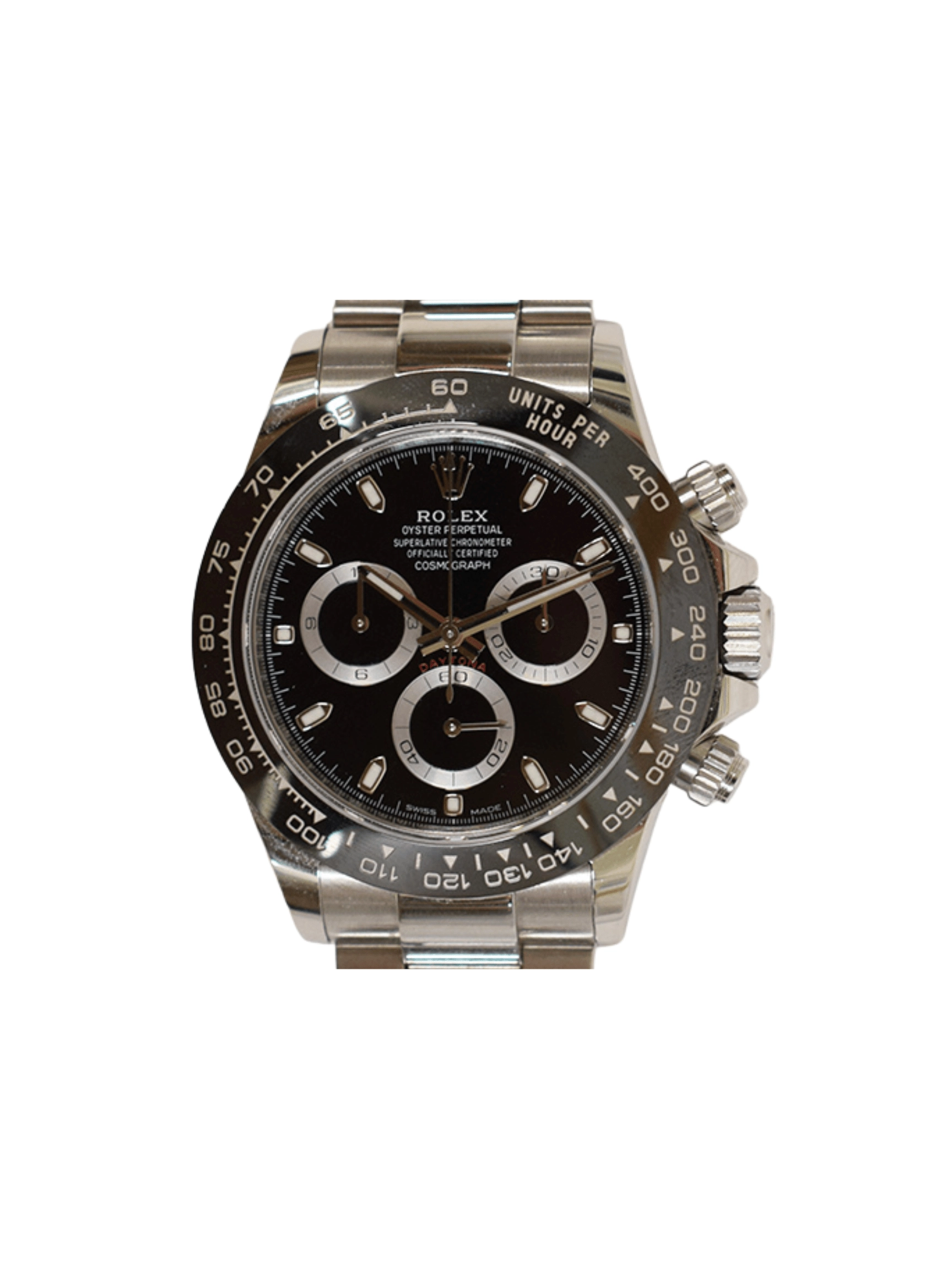 Rolex Daytona Stainless Steel Ceramic Bezel White Dial 116500LN