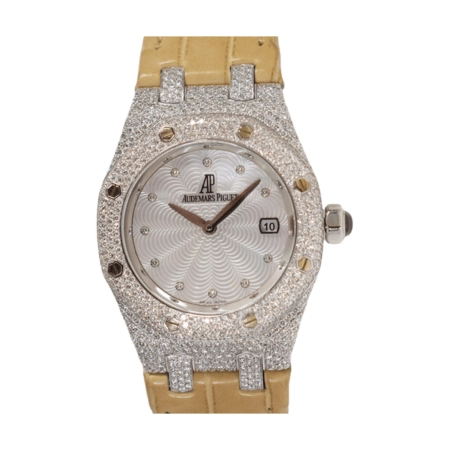 Audemars Piguet Royal Oak Lady White Gold Diamond-Set Silver Dial 67605BC.ZZ.D070SU.01