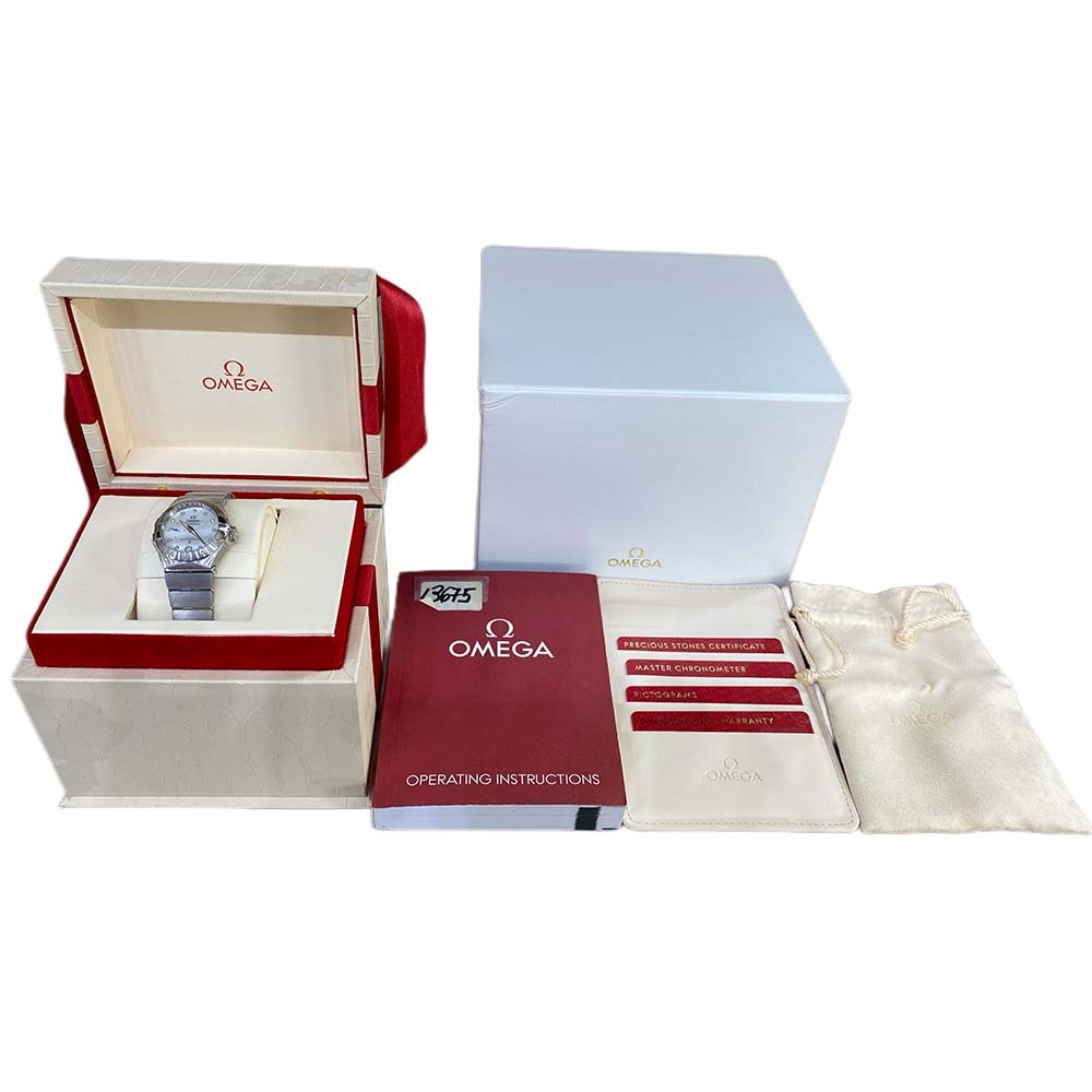 Omega Constellation Stainless Steel White MOP Diamond Dial 127.10.27.20.55.001 - Image 2