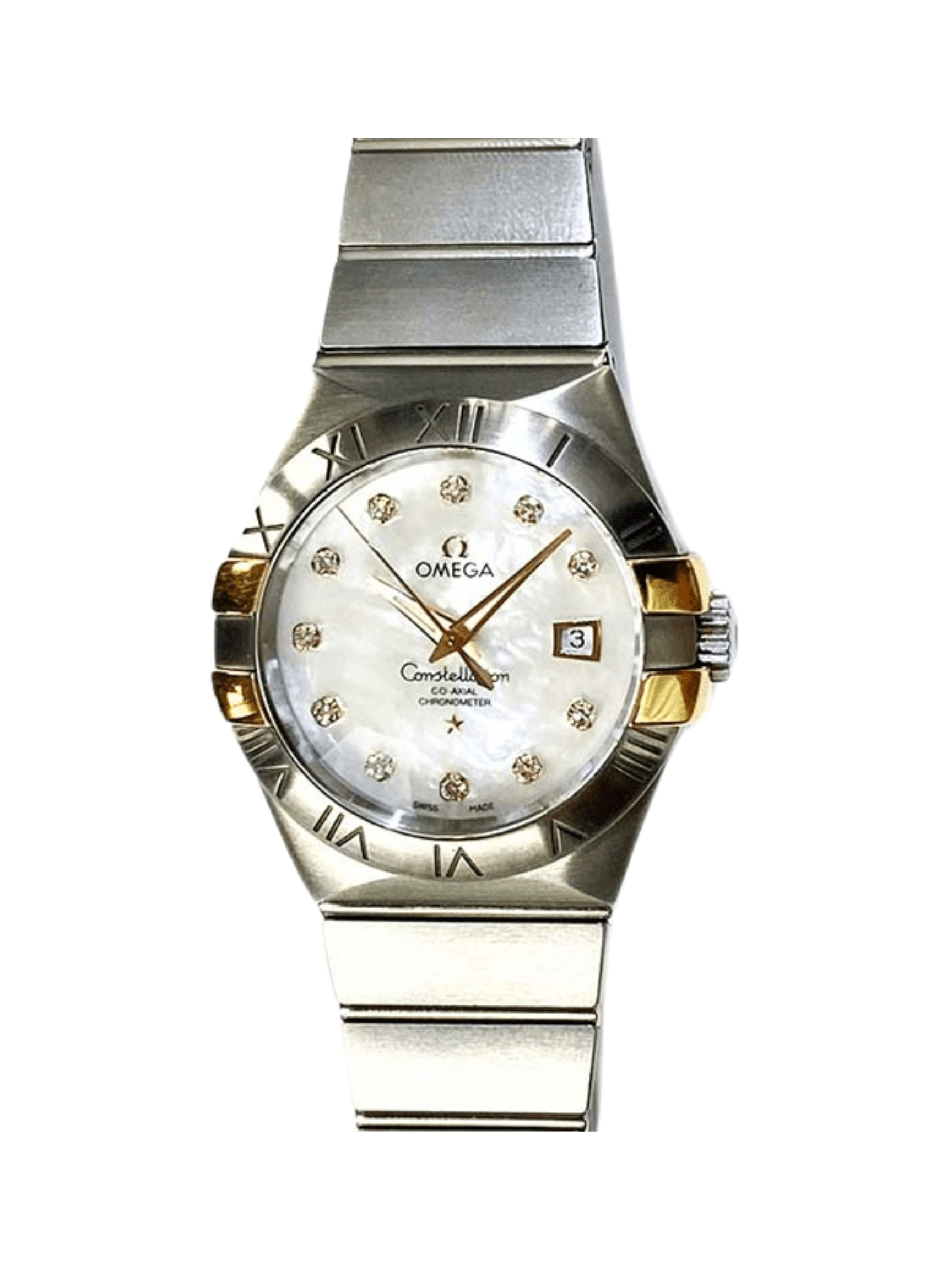 Omega Constellation Co-Axial Stainless Steel and Rose Gold White Dial 123.20.31.20.55.003