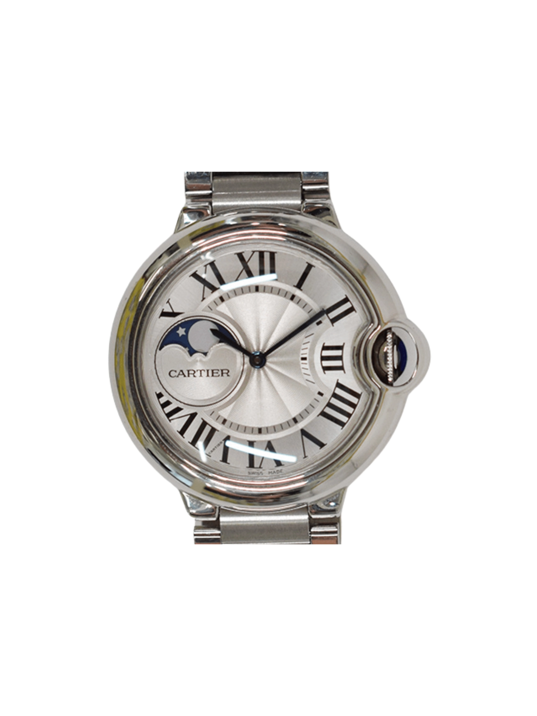 Cartier Ballon Bleu de Cartier Stainless Steel Silver Roman Dial WSBB0021