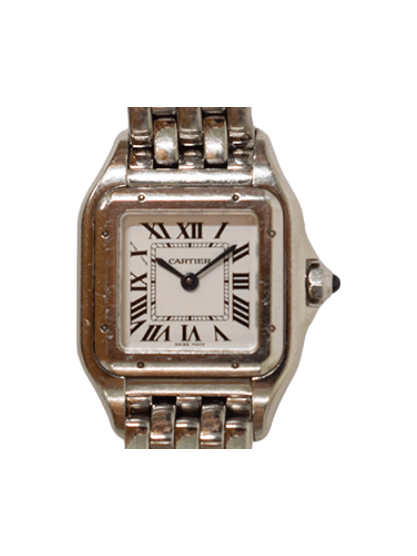 Cartier Panthere Stainless Steel Silver Roman Dial WSPN0006