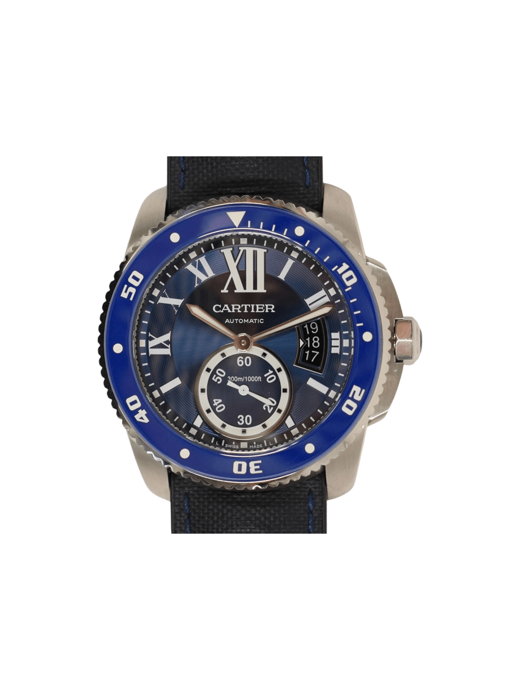 Cartier Calibre De Cartier Diver Stainless Steel Blue Roman Dial WSCA0010