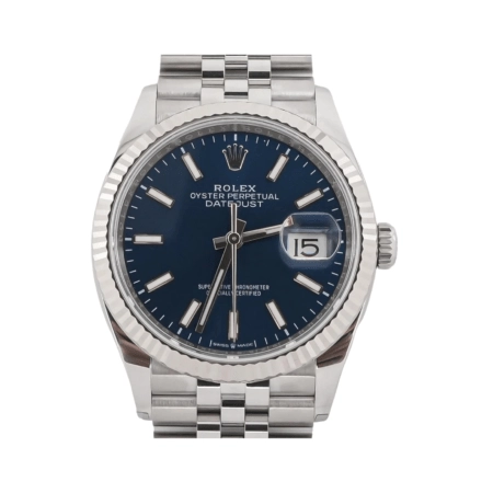 Rolex Datejust 36 Stainless Steel and White Gold Blue Dial 126234