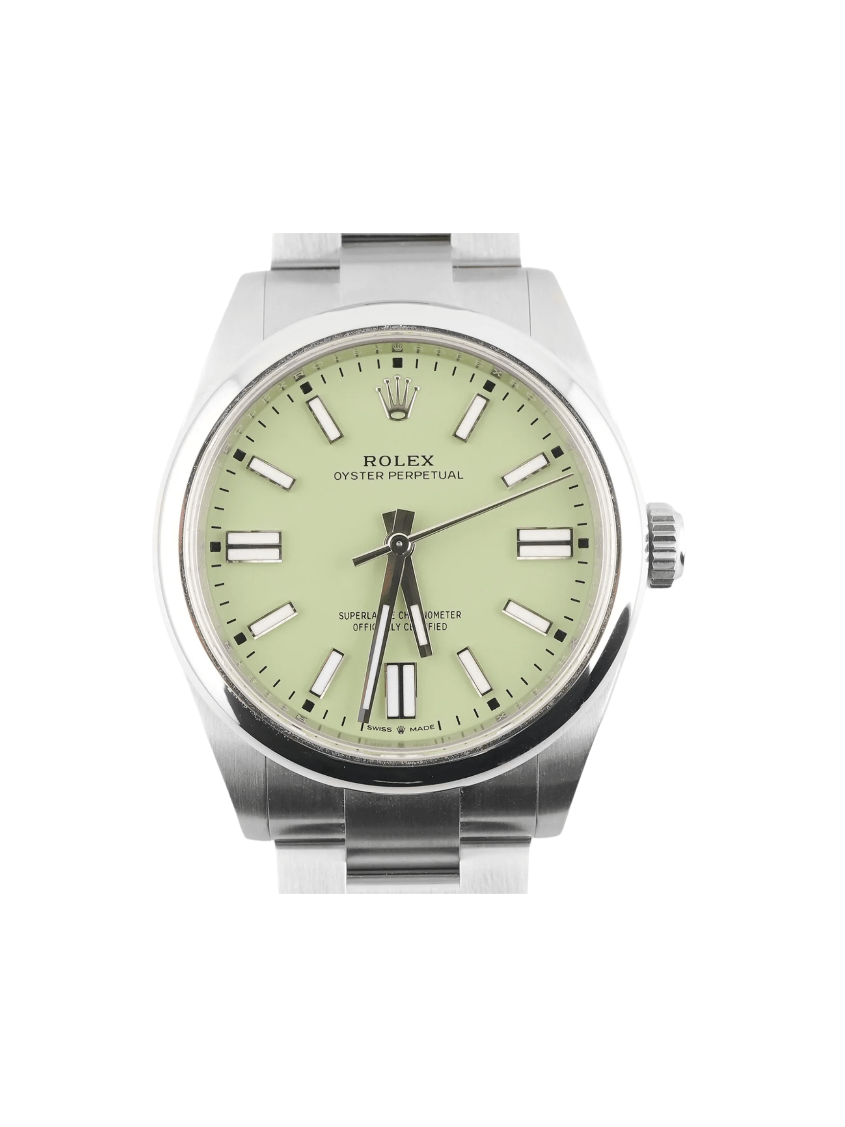 Rolex Oyster Perpetual Stainless Steel Pistachio Dial 277200