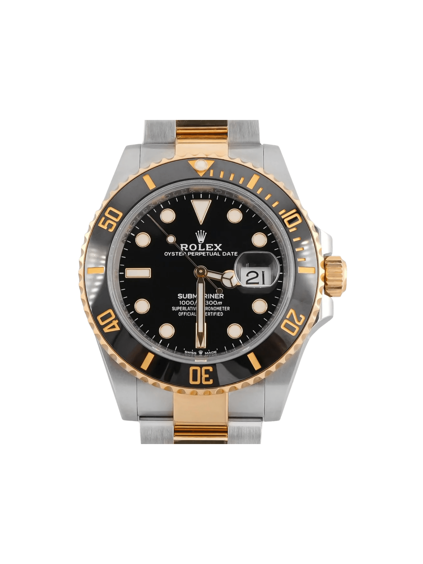 Rolex Submariner Date Stainless Steel and Yellow Gold Black Dial 126613LN