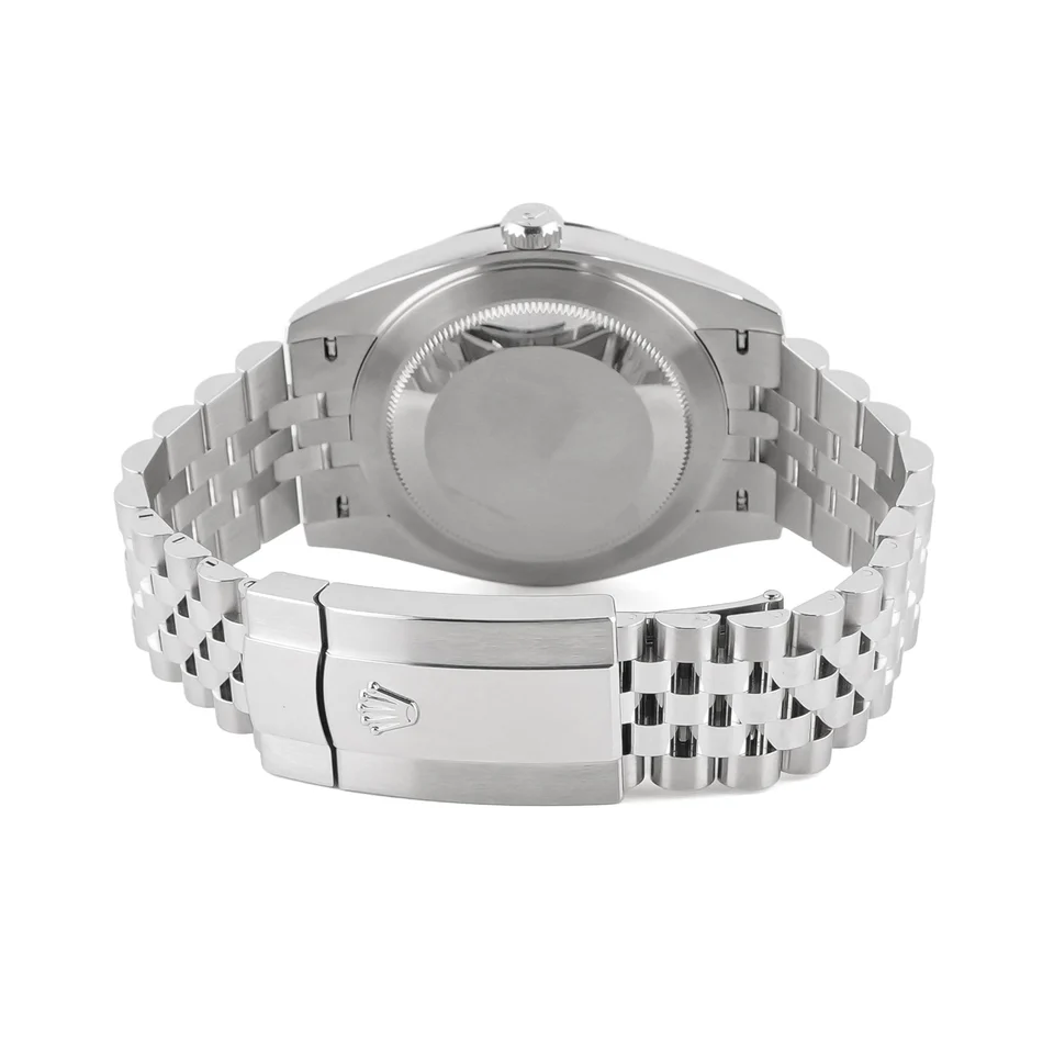 Rolex Datejust Stainless Steel and White Gold Blue Roman Dial 126334
