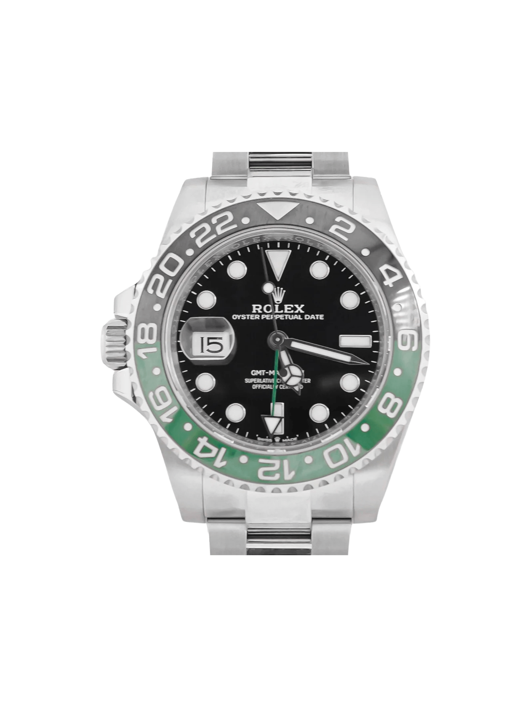 Rolex GMT-Master II "Sprite" Stainless Steel Black Dial 126720VTNR